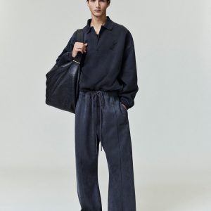 Embroidered Classic Polo Sweatshirt