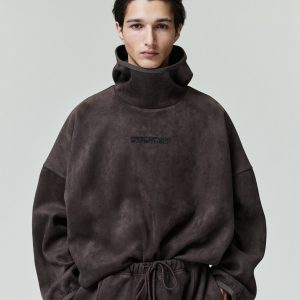 Suede Fleece Modern Hoodie