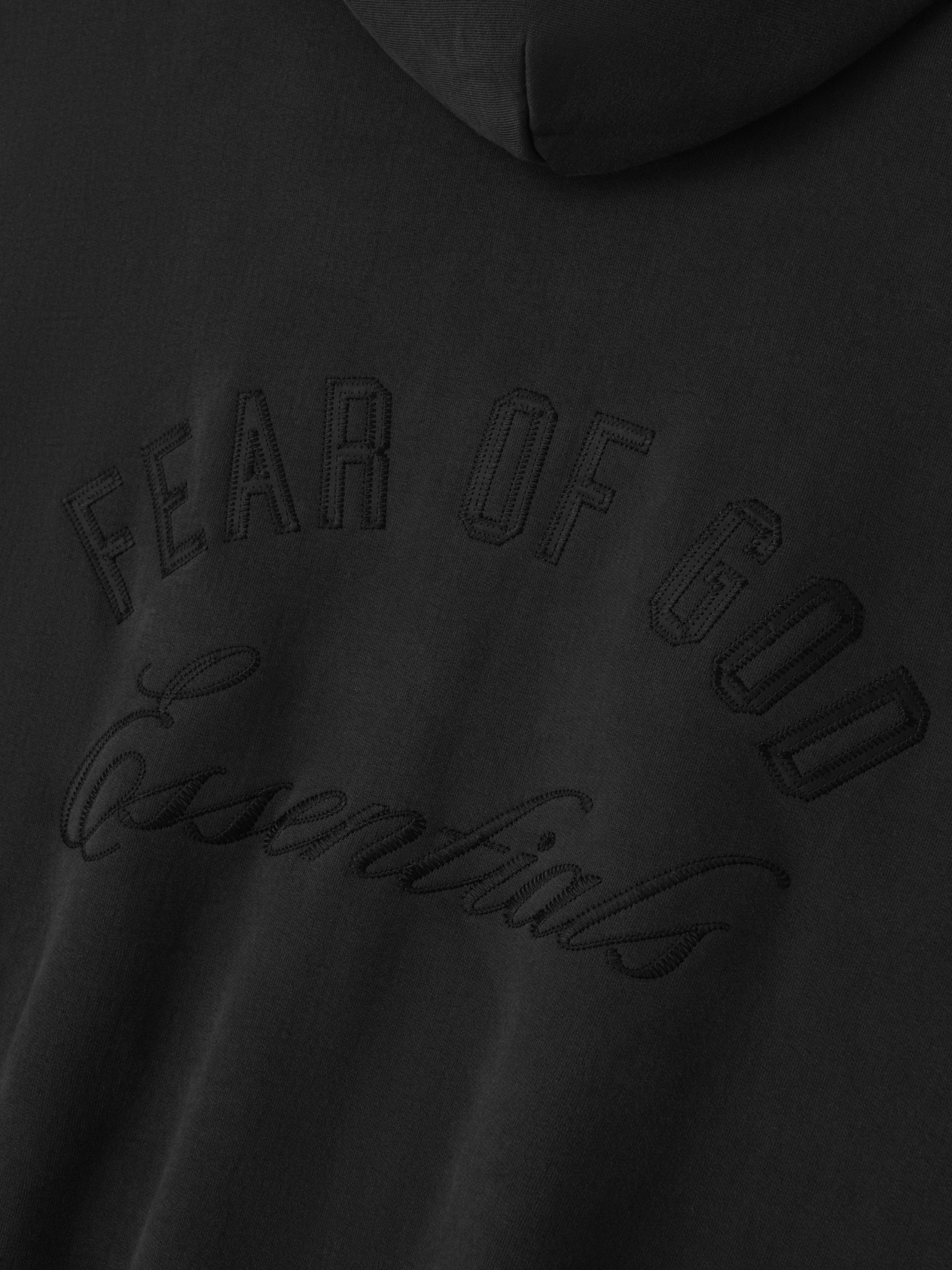 Embroidered Classic Full Zip Hoodie - Image 4