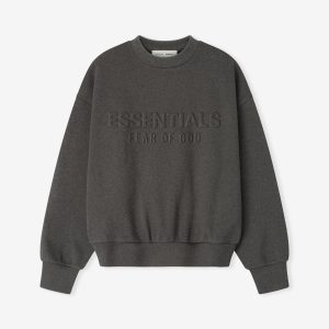 Embossed Classic Crewneck Sweatshirt