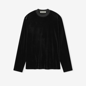 Womens Velour Classic Long Sleeve Tee