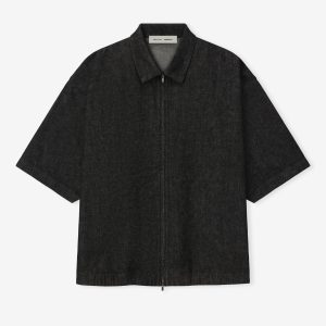 Denim Full Zip Work Shirt