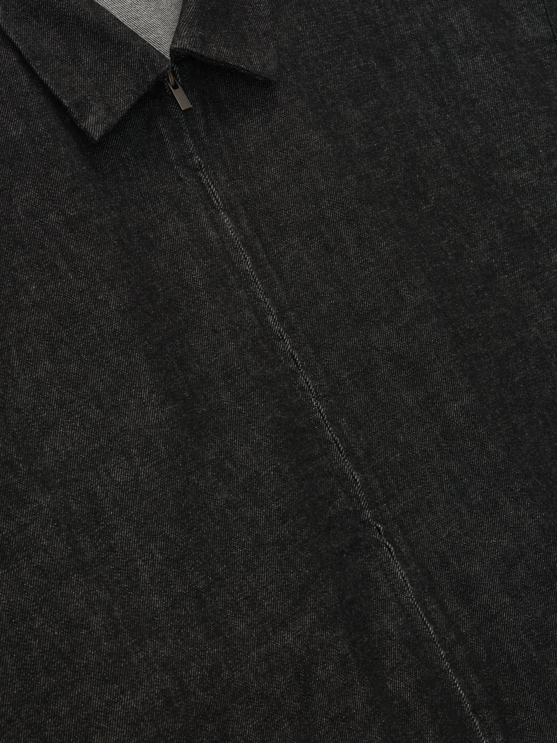 Denim Full Zip Work Shirt - Image 3