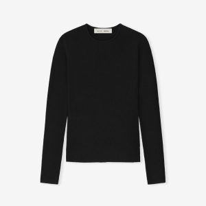 Womens Rib Long Sleeve Top